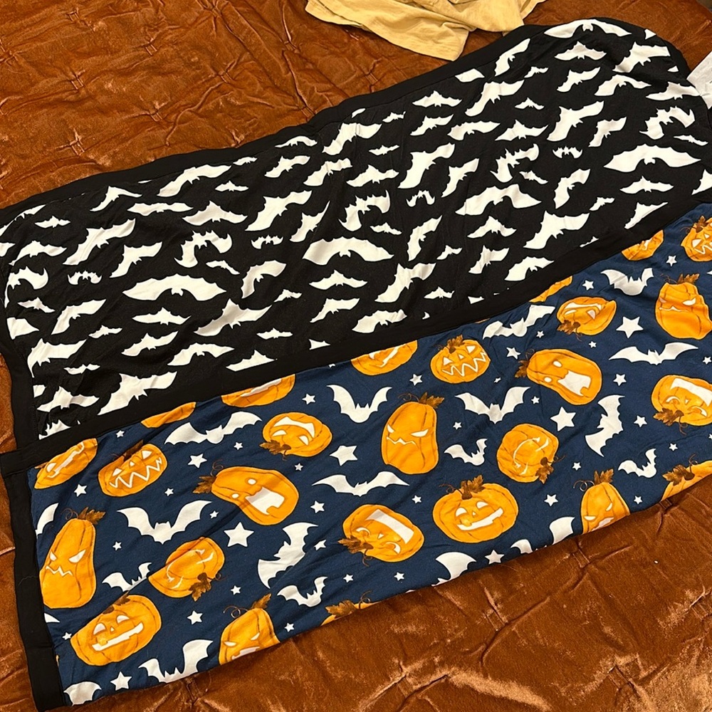 Posh Peanut Spooky Pumpkins & Batty Luxette Patoo glo-in-dark GUC
